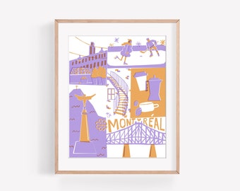 Welcome to Montreal | Art print | Montreal | Poster | Illustration | Florence MB