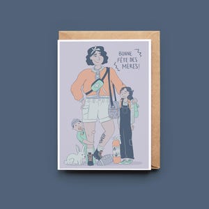 Mother's Day | Greeting card | Greeting card | Without text | Illustration | Florence MB | IllustreFlo | Montreal | Quebec