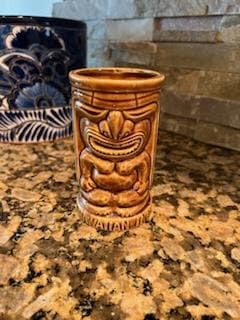 Vintage Set of 2 Orchids of Hawaii Skull Mugs Made in Japan