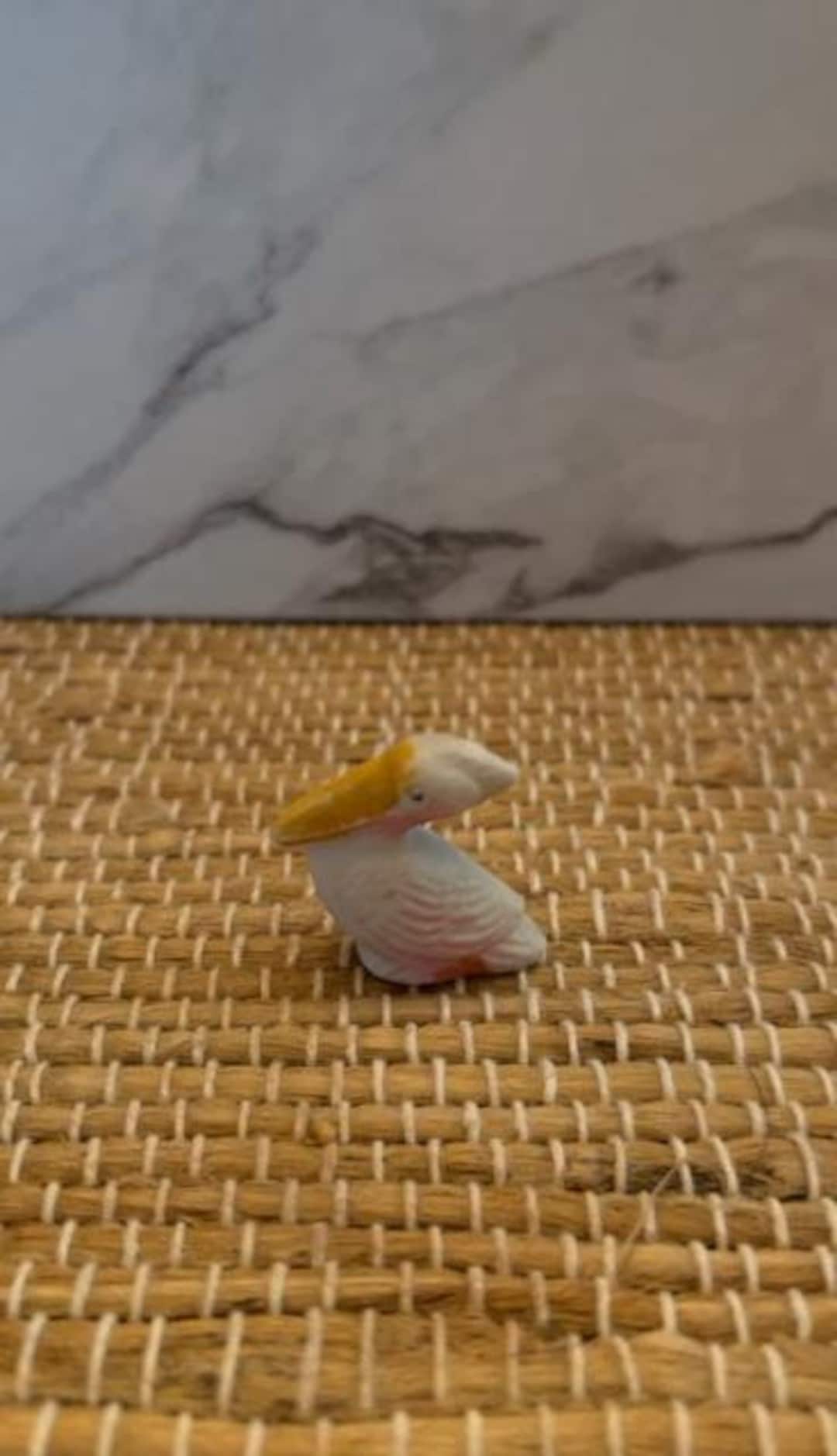 Vintage Mini Pelican Figurine Etsy