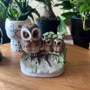 Owl Family Figurine