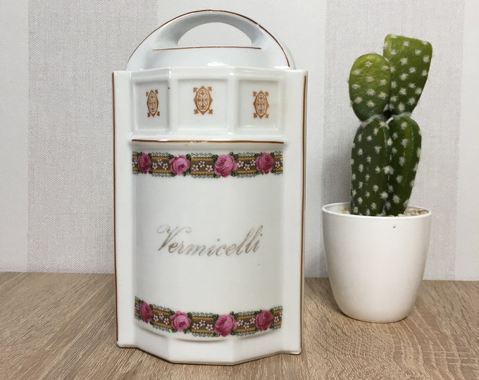 Grape Vine Kitchen Canisters Set of Two Vintage Country | Etsy