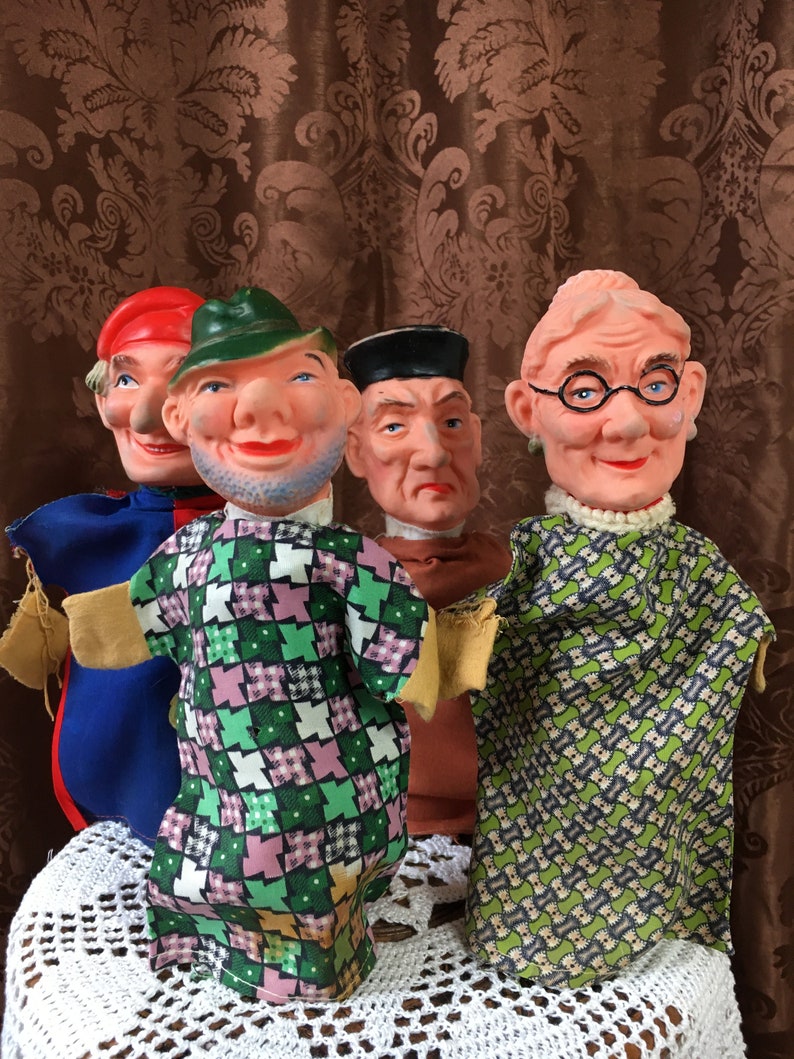 Glow Puppets Hand Puppets 4 Characters Puppets From the Etsy