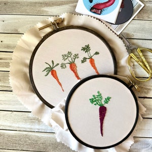 carrots, embroidery carrots, PDF Pattern ONLY, Embroidery Pattern, cottagecore