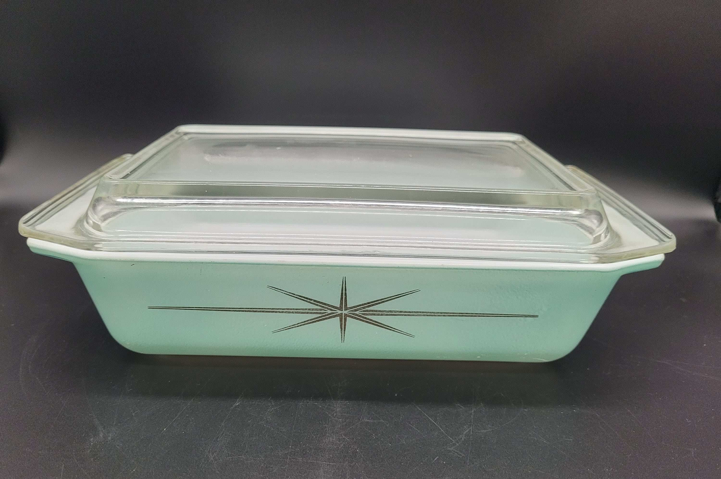 RARE Pyrex Holy Grail Turquoise Atomic Starburst 575B Space