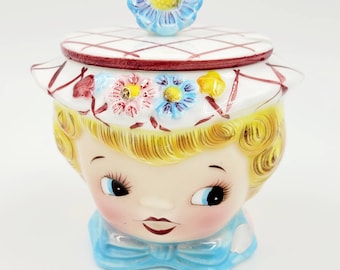 Vintage Lefton Bluebird Jam Jar - Etsy