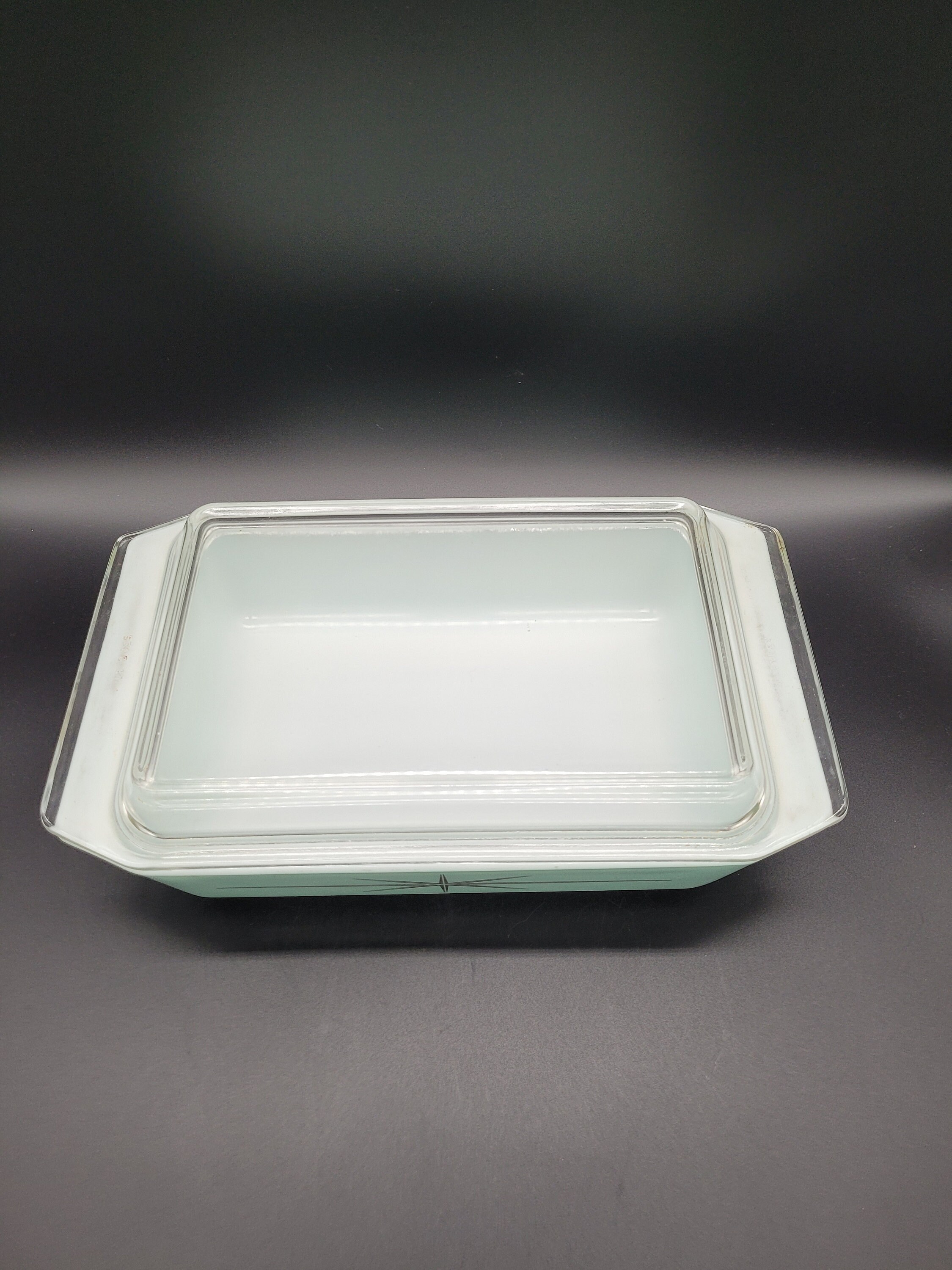 RARE Pyrex Holy Grail Turquoise Atomic Starburst 575B Space RARE Pyrex Holy Grail Turquoise Atomic Starburst 575B Space