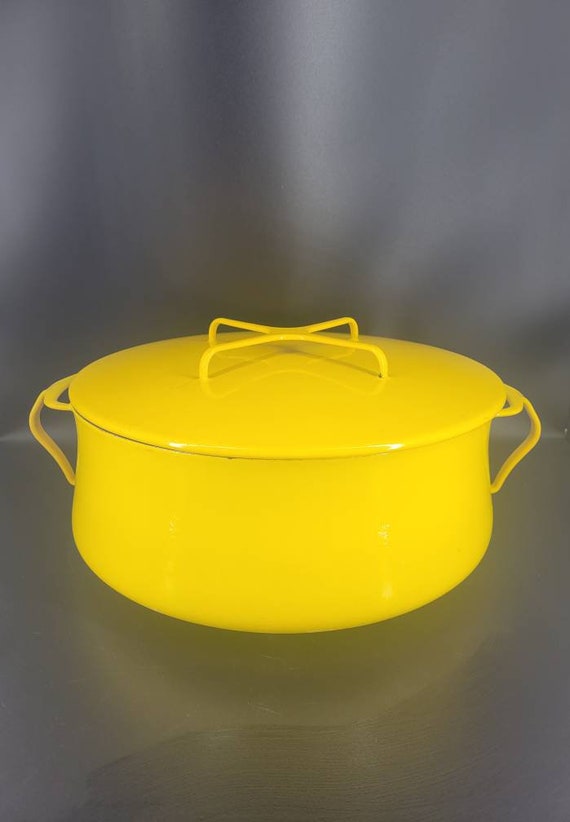 MCM Dansk Kobenstyle IHQ France Yellow Enamel Covered 8qt Dutch Oven  Cookware France Jens Quistgaard Kitchen Decor -  Denmark