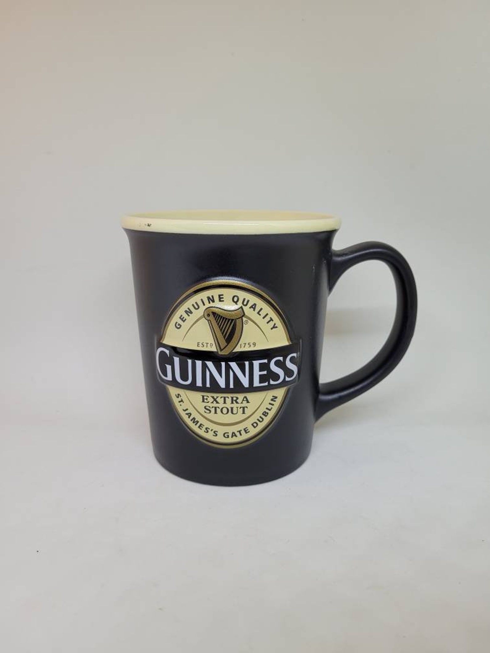 GUINNESS Extra Stout 3D Logo Embossed Large Oversized Coffee | Etsy