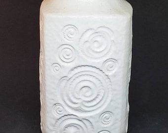 Vintage Scheurich KeramikWest Germany Vase 282-20 Jura Fossil Collectible Home Decor