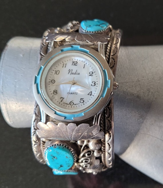 Large HEAVY CHUNKY Vintage Native American Navajo Turquoise Large HEAVY CHUNKY Vintage Native American Navajo Turquoise