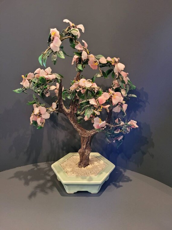 Floral Arrangements Vintage Pink Cherry Blossom Bonsai Tree X Large