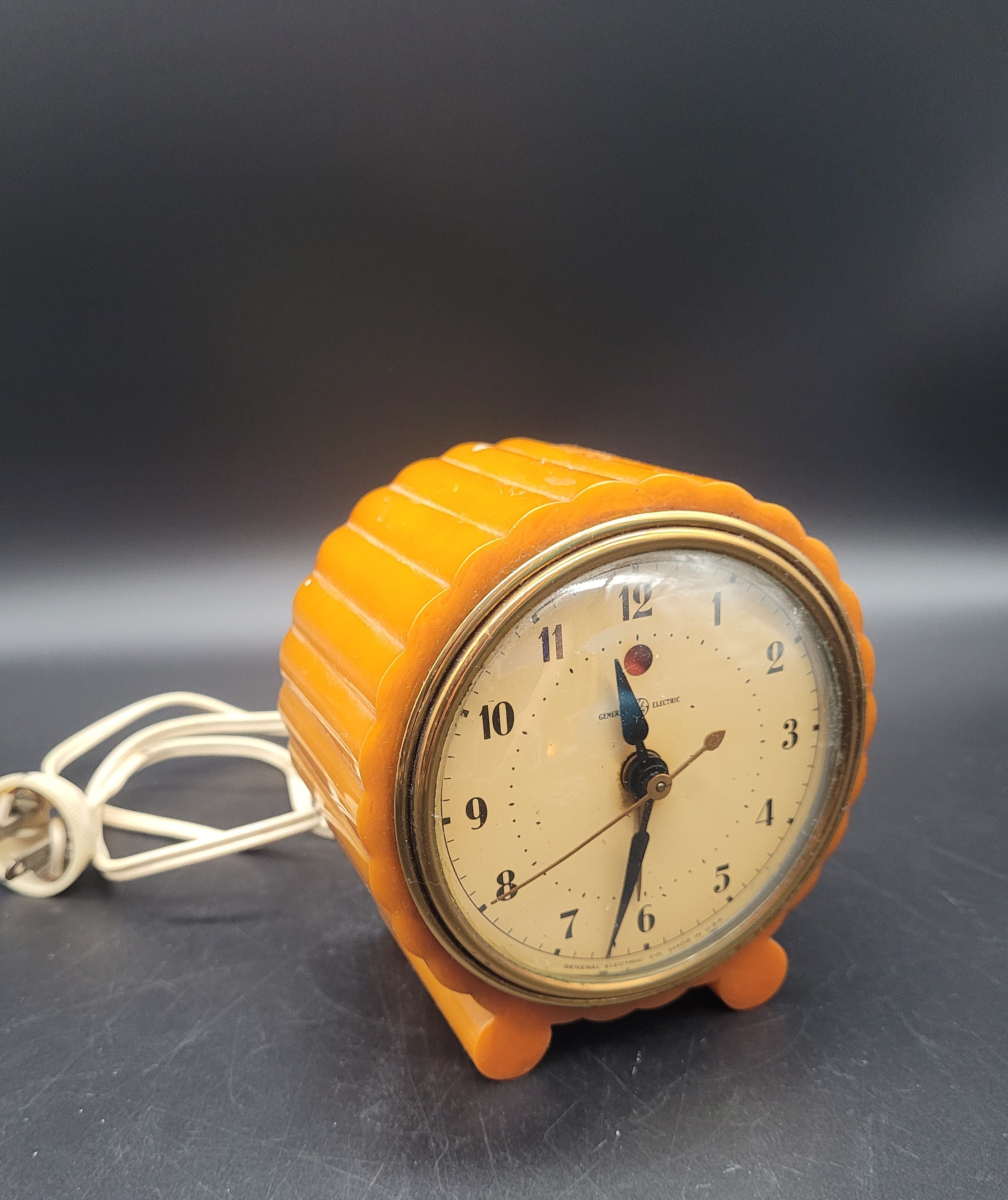 Horloge De Bureau Vintage Enfield J. Gurnett & Sons LTD Bois Marron 29x23 Cm