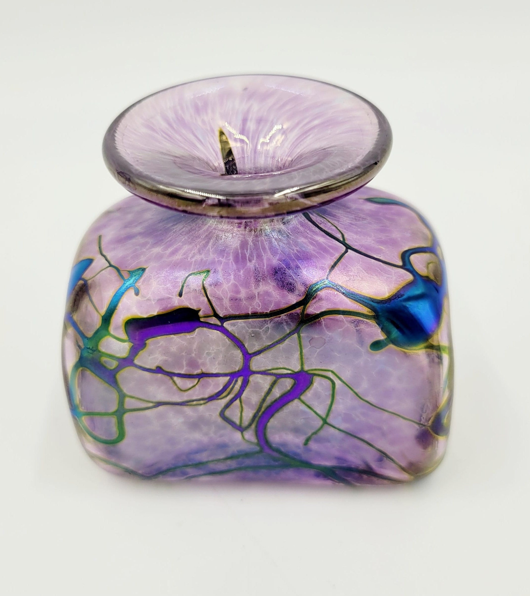 Robert Held Art Glass Vase Signed Original Label Collectible Glass