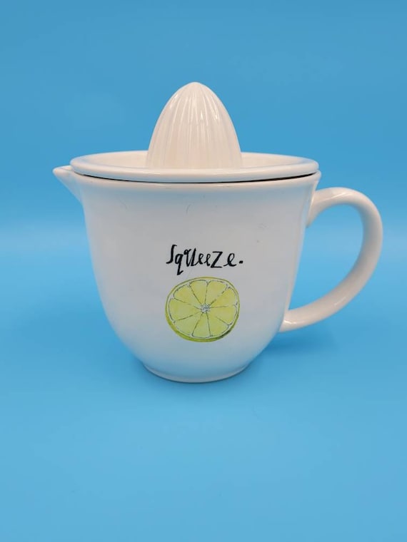 Rae Dunn SQUEEZE Citrus Juicer Reamer Pitcher Artisan Collection by Magenta Collectible Kitchen Decor Etsy Ireland