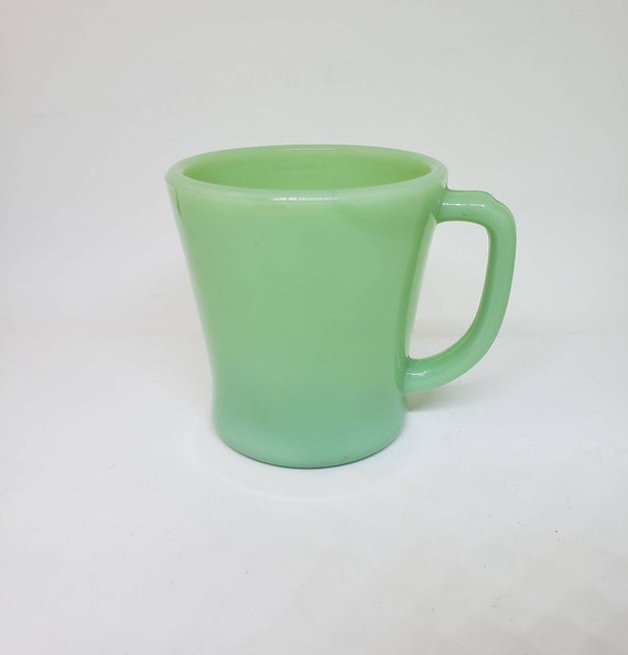 Vintage Fire King Jadeite D Handled Mug Etsy