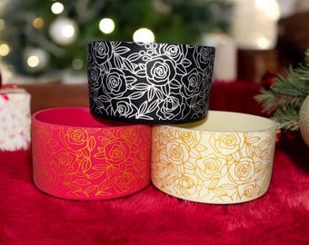 Foil Rose Bundle - day 5/12 - Tumbler Accessory Bundle: Boot trio includes a black, cream, and pink parade - Custom Tumbler Decor