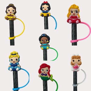 Cute Princess Straw Toppers