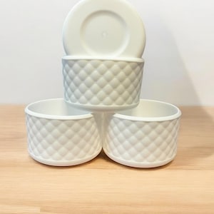 Diamant-Boot aus weißem Samt - CupCoutureCo Exclusive - Becherzubehör - Passend für 20-40 Unzen Stanley & 12-24 Unzen Wasserflaschen - 7,5 cm Durchmesser