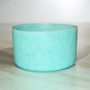 Aqua Sparkle Silicone Boot for Tumbler Accessories - Fits 20-40oz Stanley & 12-24oz Water Bottles - 7.5cm Diameter