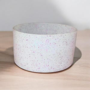 Orchid Glimmer Glitter Silicone Boot for Tumbler Accessories - Fits 20-40oz Stanley & 12-24oz Water Bottles - 7.5cm Diameter - Transparent