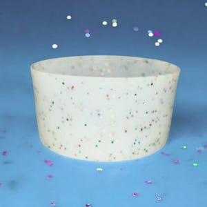 Confetti Sparkle Silicone Boot for Tumbler Accessories - Fits 20-40oz Stanley & 12-24oz Water Bottles - 7.5cm Diameter