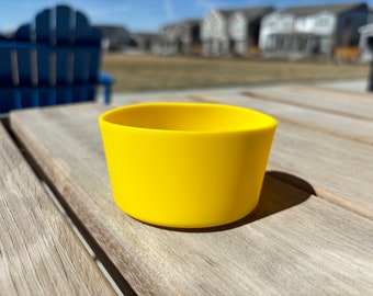 Yellow Silicone Boot for Tumbler Accessories - Fits 20-40oz Stanley & 12-24oz Water Bottles - 7.5cm Diameter