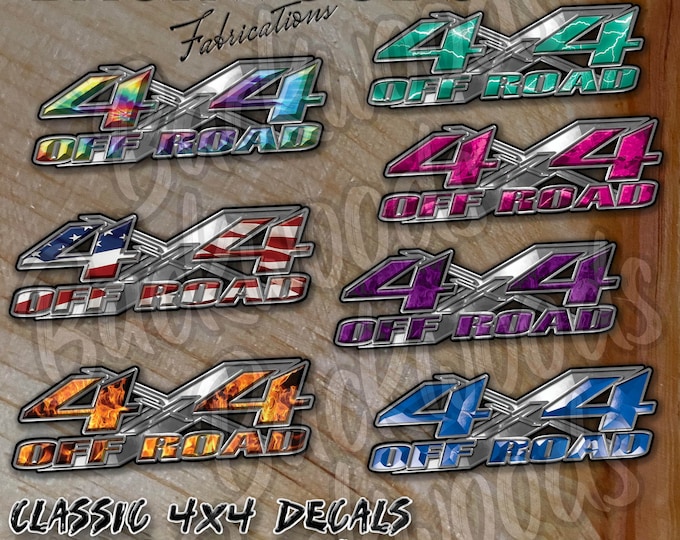 4x4 off Road Decals Choose From 56 Different Colors, Sizes in ...