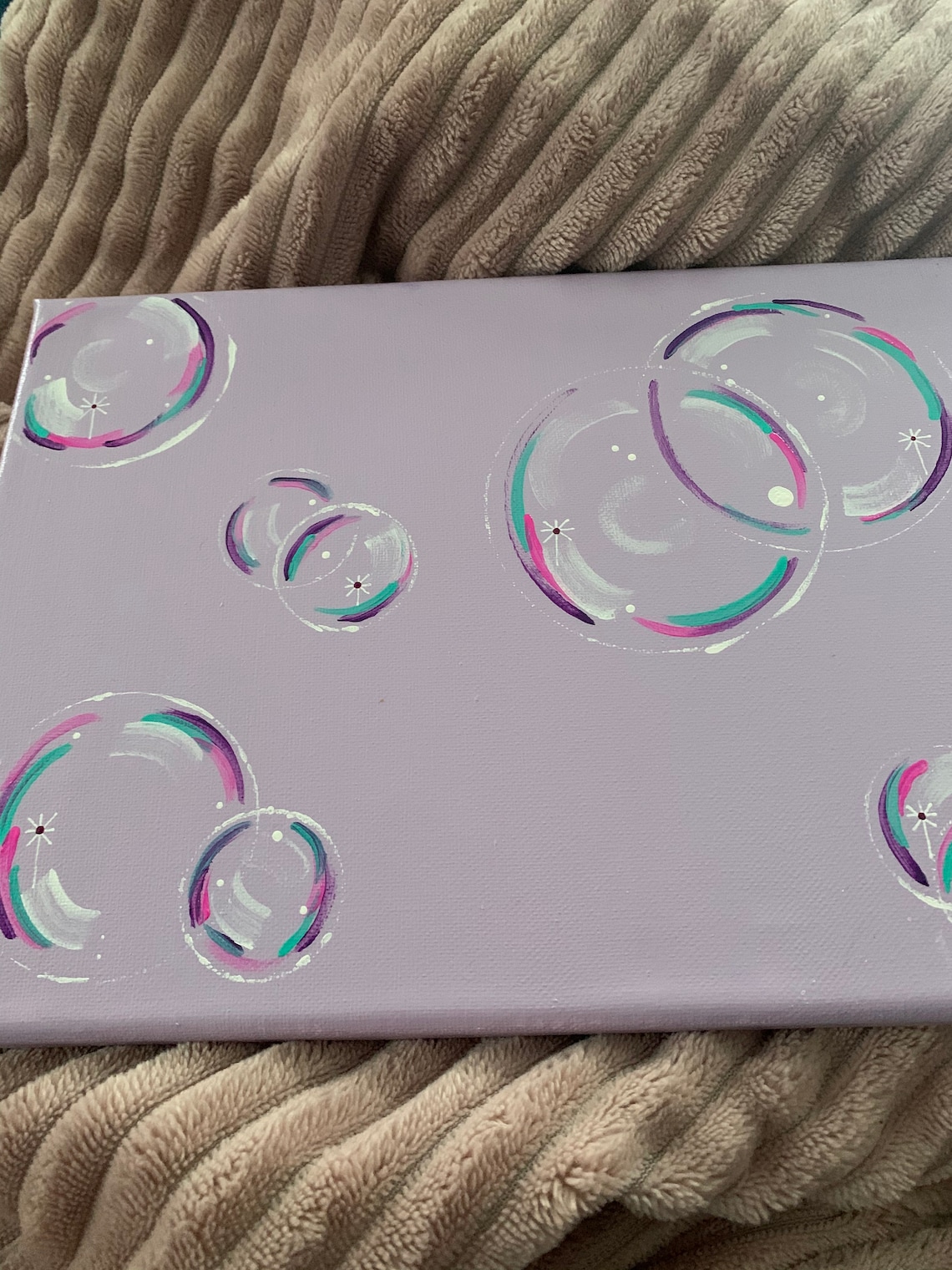 Art Floating Bubbles on Canvas.. Wall Decor.. Dorm Decor.. Etsy