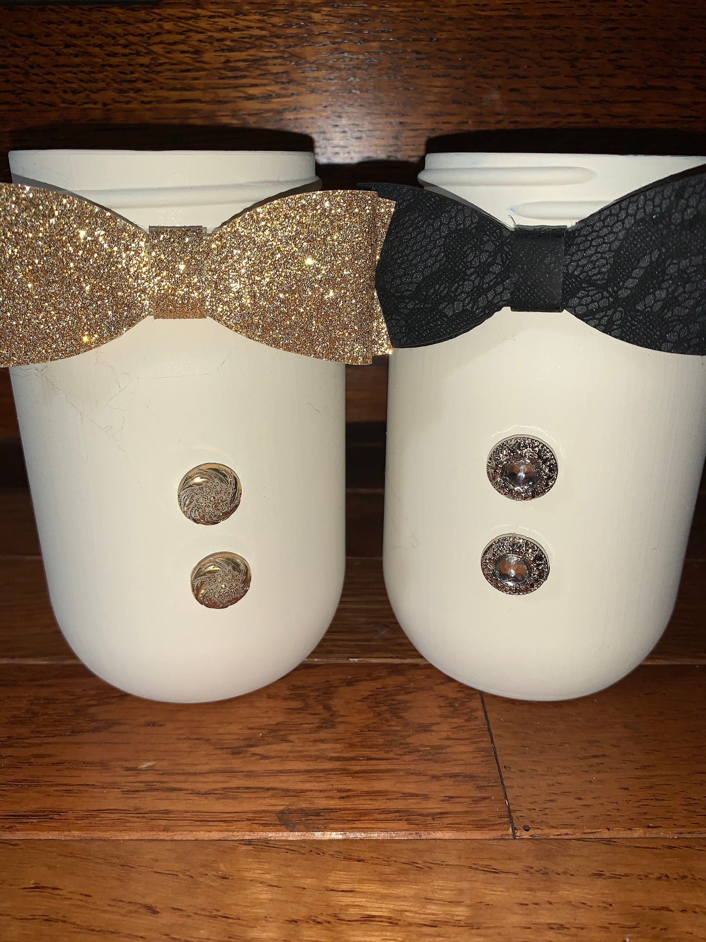 Mason Jar Set.. Bow Ties Centerpieces Etsy UK