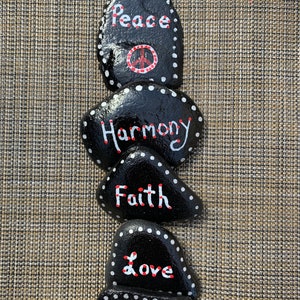 Painted Rocks Set of 5 Affirmation Rocks .. Painted Rocks.. Positivity Rocks .. Rocks image 3