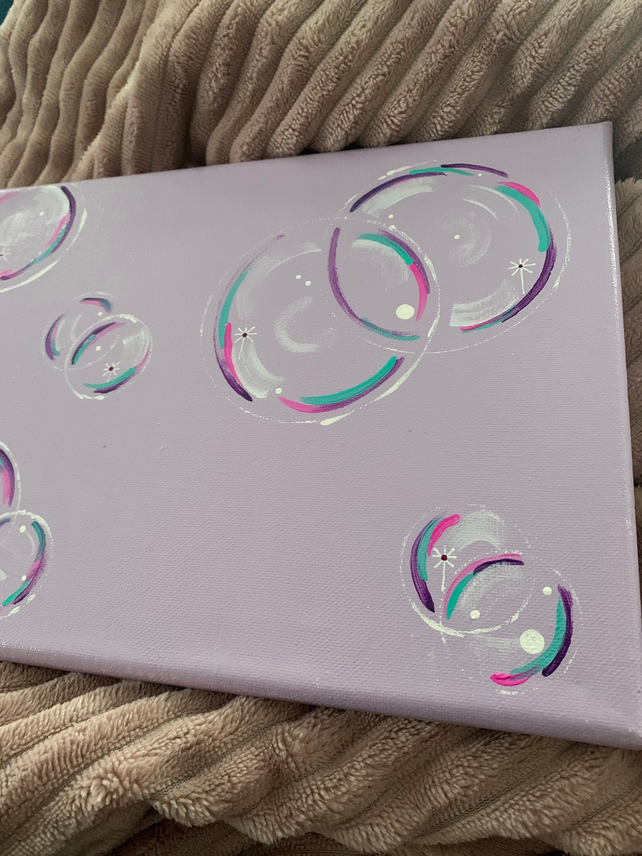 Art Floating Bubbles on Canvas.. Wall Decor.. Dorm Decor.. Etsy