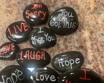 Set of 10 Pocket Rocks…Friendship Rocks… Inspirational Rocks