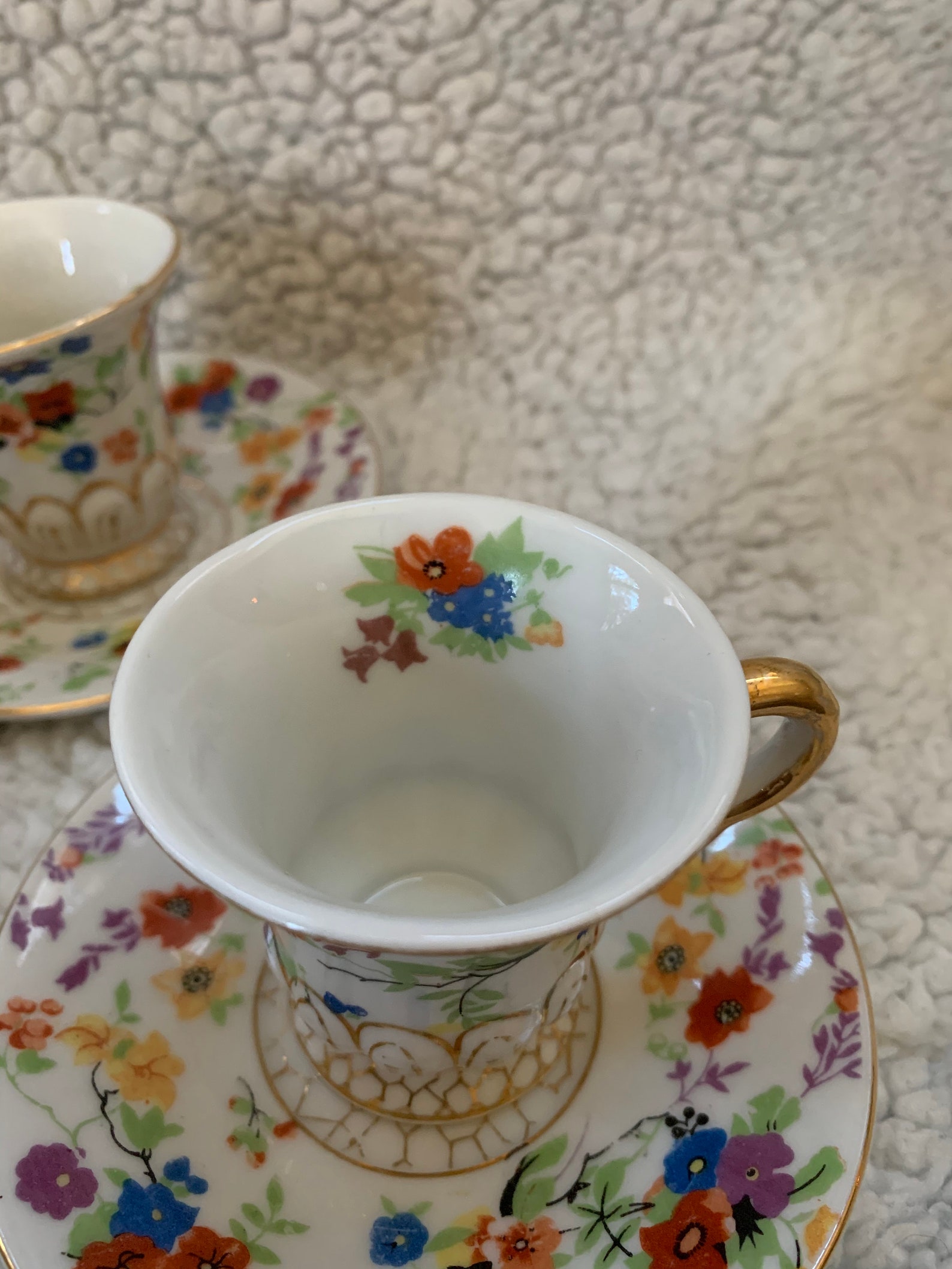 Occupied Japan Demitasse Cups and Saucer Set of 5 Made in Etsy