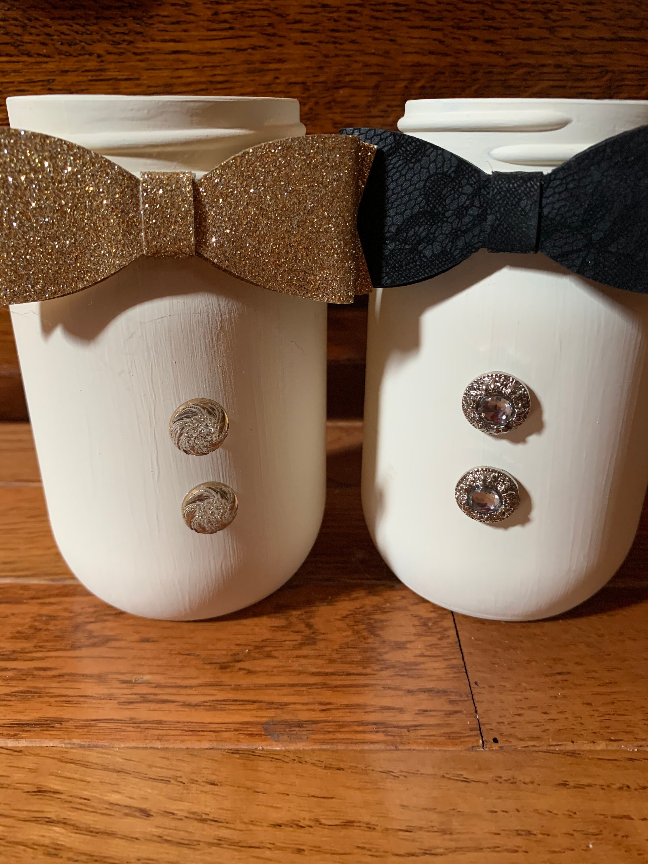 Mason Jar Set.. Bow Ties Centerpieces Etsy UK
