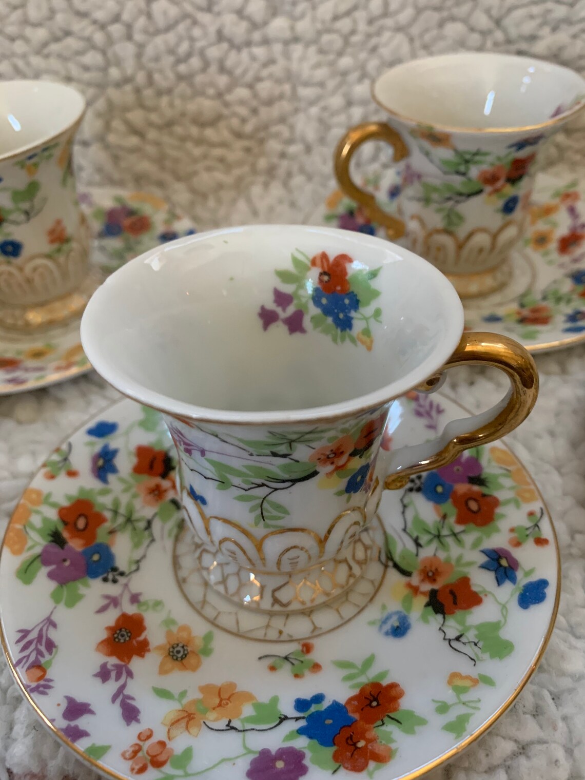 Occupied Japan Demitasse Cups And Saucer Set Of 5 Made In - Etsy