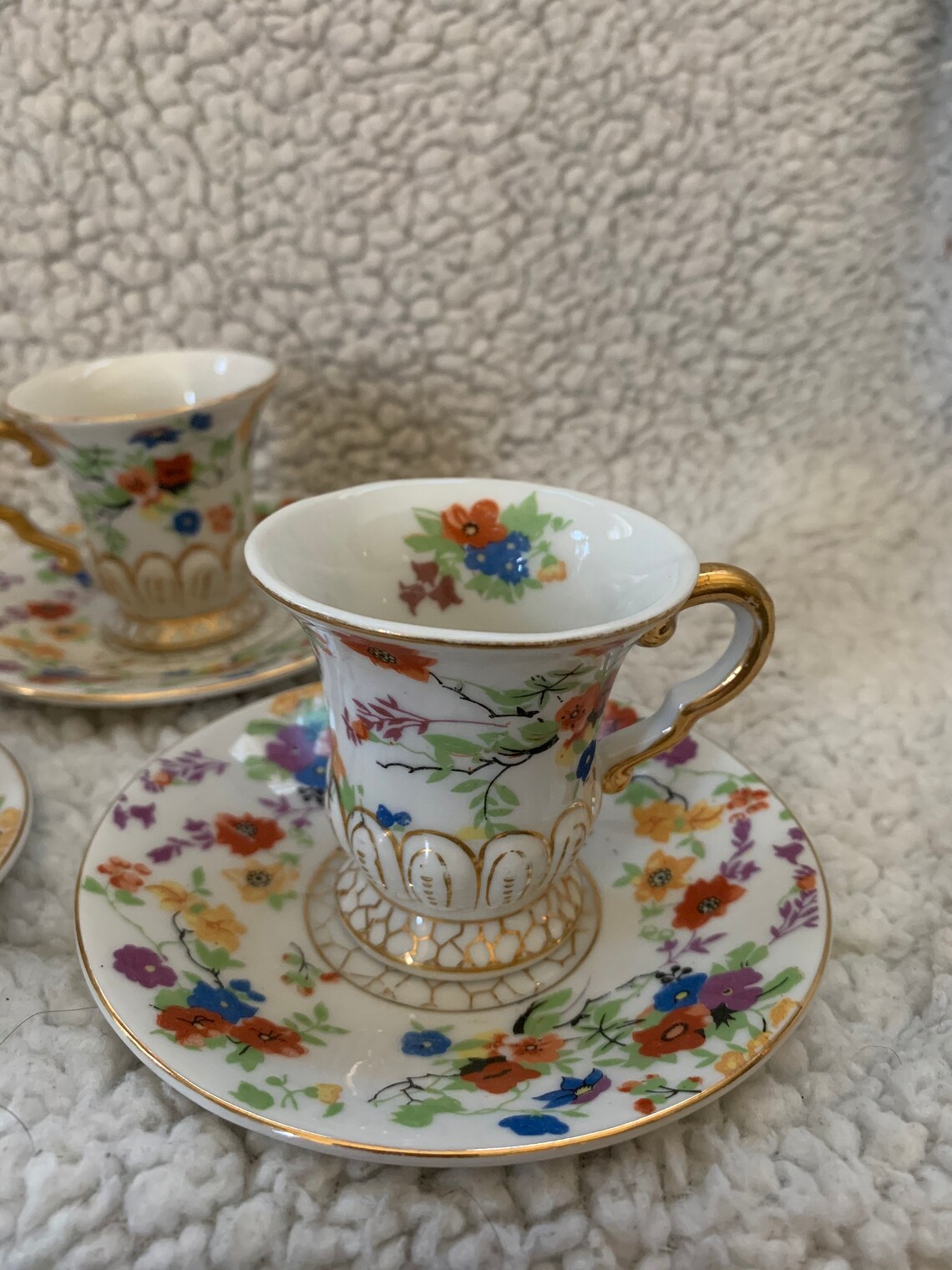 Occupied Japan Demitasse Cups and Saucer Set of 5 Made in Etsy