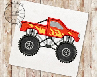 Applique Monster Truck - Etsy