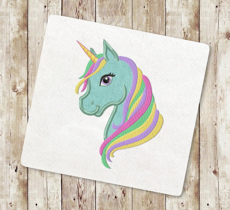 Download Rainbow Unicorn Applique Embroidery Designs Unicorn Head ...