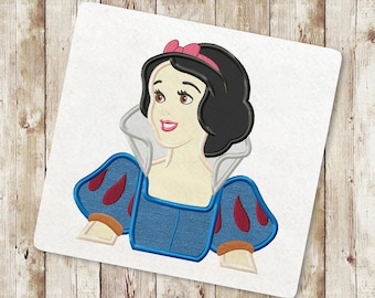 White Princess Applique Embroidery Design, Little Princess Applique Embroidery Design, Baby Girl birthday Embroidery, Instant Download, 029