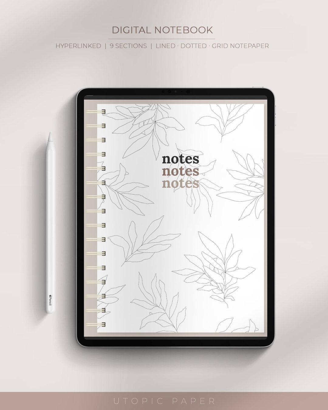 Digital Notebook Goodnotes, Digital Diary Journal, Digital Tabs ...
