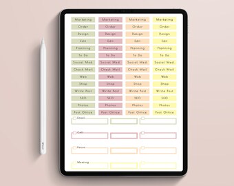 Digital sticky notes, Productivity stickers label, productivity digital stickers for goodnotes, precropped digital stickers, planner sticker