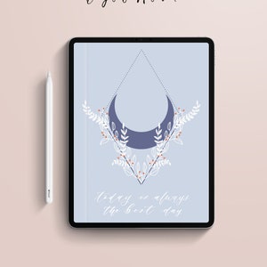 Digital notebook with hyperlinked tabs, Digital diary goodnotes, notability notebook, notebook for goodnotes, hyperlinked notebook