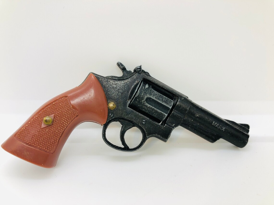 Vintage 1974 Marx Tiny Toy .357 Revolver Cap Gun Etsy