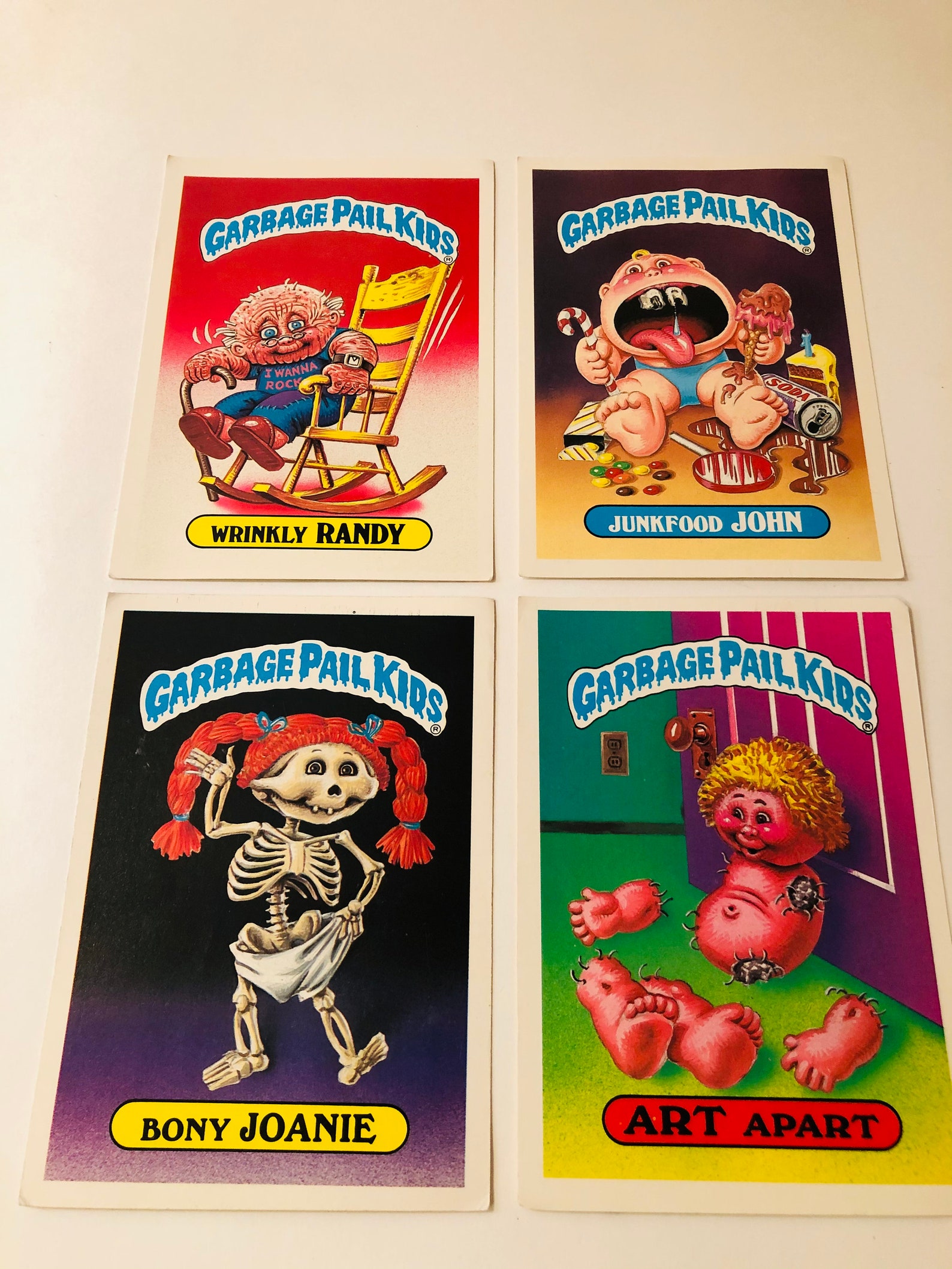 Vintage 1986 GIANT 5x7 Garbage Pail Kids Lot of 4 Cards Etsy