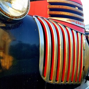 Vintage Chevy Truck Grill Photograph