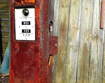 Old Farm Gas Pump Photo