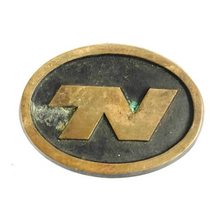 Vintage Rainbow Metals TN Sandcast Bronze BELT BUCKLE