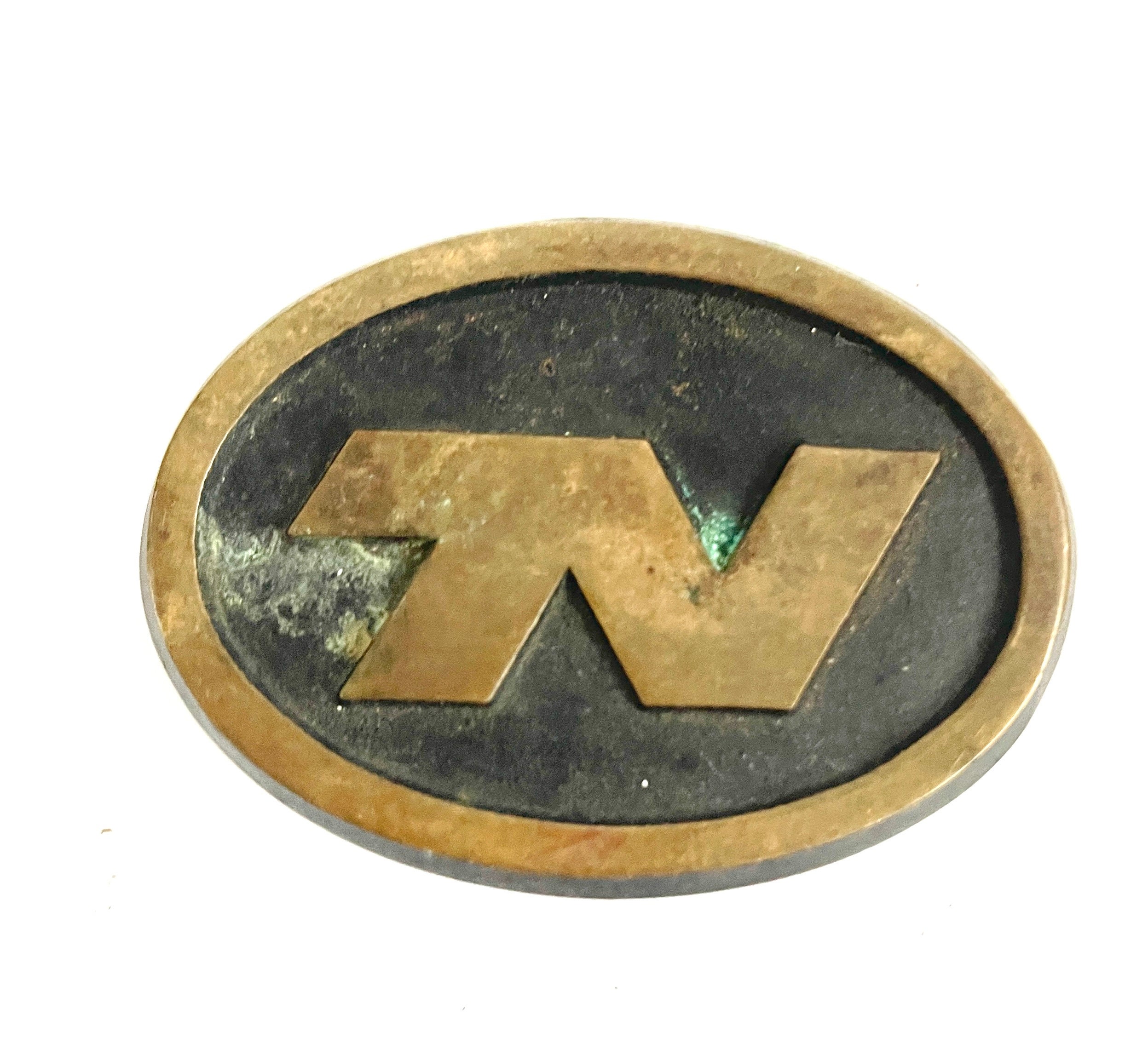 Vintage Rainbow Metals TN Sandcast Bronze BELT BUCKLE - Etsy display picture 3