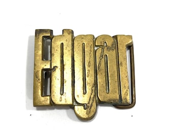ROTC Brass Belt Buckle Vintage Cast Brass Form With Eagle and Torch ...